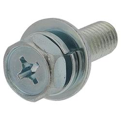 アプセット六角ボルトP=3（鉄/ユニクロめっき）M8x25 入数2本入 MOM-218