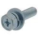 アプセット六角ボルトP=3（鉄/ユニクロめっき）M8x30 入数2本入 MOM-219