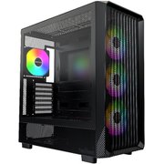 ATX タワー型 PCケース ハイエンド・ピラーレス・キューブケース ブラック X5 (B)