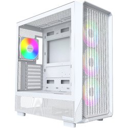 ATX タワー型 PCケース ハイエンド・ピラーレス・キューブケース ホワイト X5 （W）