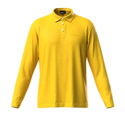 25FW ドライミックスシャツ メンズ Lサイズ イエロー 621-5261800-060-L