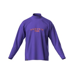 25FW メッシュジャカードハイネックシャツ メンズ LLサイズ パープル 621-5266801-080-LL