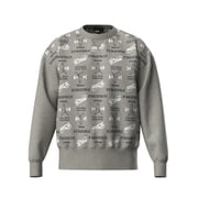 25FW ジャカードクルーネックニット メンズ LLサイズ グレー 621-5270002-020-LL