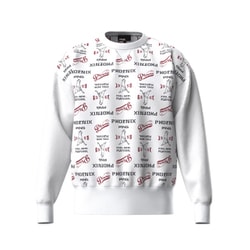 25FW ジャカードクルーネックニット メンズ Lサイズ ホワイト 621-5270002-030-L