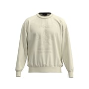 25FW ウールライククルーネックニット メンズ Mサイズ ホワイト 621-5270003-030-M
