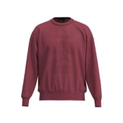 25FW ウールライククルーネックニット メンズ LLサイズ レッド 621-5270003-100-LL