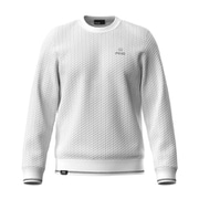 25FW ハチノス編みクルーネックニット メンズ Lサイズ ホワイト 621-5270901-030-L