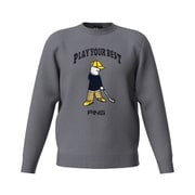25FW Mr.PINGジャカードクルーネックニット メンズ Mサイズ グレー 621-5270902-020-M