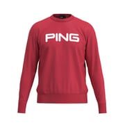 25FW 10カラークルーネックニット メンズ Lサイズ レッド 621-5270903-100-L