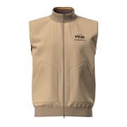 25FW リバーシブルフルジップニットベスト メンズ Lサイズ ブラウン 621-5274001-050-L