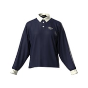 25FW オーバーシャツ レディース Mサイズ ネイビー×ホワイト 622-5210801-121-M
