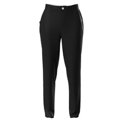 25FW ボンディングプリントテーパードパンツ レディース Lサイズ ブラック 622-5231001-010-L