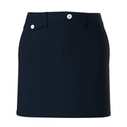 25FW コットンストレッチツイル台形スカート レディース Mサイズ ネイビー 622-5234800-120-M