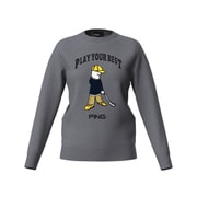 25FW Mr.PINGジャカードクルーネックニット レディース Mサイズ グレー 622-5270901-020-M