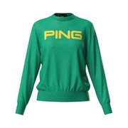 25FW 10カラークルーネックニット レディース Mサイズ グリーン 622-5270902-140-M