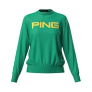 25FW 10カラークルーネックニット レディース Lサイズ グリーン 622-5270902-140-L