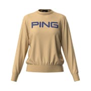 25FW 10カラークルーネックニット レディース Mサイズ ゴールド 622-5270902-170-M