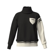 25FW オフタートルバイカラーニット レディース Lサイズ ブラック 622-5275001-010-L