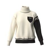 25FW オフタートルバイカラーニット レディース Lサイズ ホワイト 622-5275001-030-L