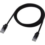 LANケーブル CAT6A(カテゴリ6A)適合 1m 爪折れ防止 高耐久 メッシュ ブラック LD-GPAM/BK10