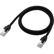 LANケーブル CAT8(カテゴリ8)適合 1m 爪折れ防止 高耐久 メッシュ シールド構造 高速 40Gbps/2000MHz ブラック LD-OCM/BK10