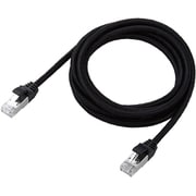 LANケーブル CAT8（カテゴリ8）適合 2m 爪折れ防止 高耐久 メッシュ シールド構造 高速 40Gbps/2000MHz ブラック LD-OCM/BK20