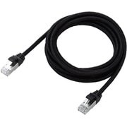 LANケーブル CAT8(カテゴリ8)適合 2m 爪折れ防止 高耐久 メッシュ シールド構造 高速 40Gbps/2000MHz ブラック LD-OCM/BK20