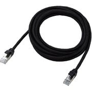 LANケーブル CAT8(カテゴリ8)適合 3m 爪折れ防止 高耐久 メッシュ シールド構造 高速 40Gbps/2000MHz ブラック LD-OCM/BK30