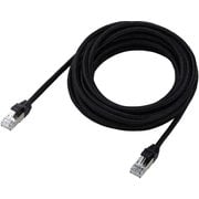 LANケーブル CAT8(カテゴリ8)適合 5m 爪折れ防止 高耐久 メッシュ シールド構造 高速 40Gbps/2000MHz ブラック LD-OCM/BK50