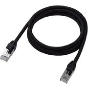 LANケーブル CAT7(カテゴリ7)準拠 1m 爪折れ防止 高耐久 メッシュ シールド構造 ブラック LD-TWSM/BK10