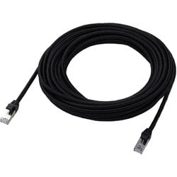 LANケーブル CAT7（カテゴリ7）準拠 10m 爪折れ防止 高耐久 メッシュ シールド構造 ブラック LD-TWSM/BK100