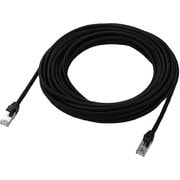LANケーブル CAT7(カテゴリ7)準拠 10m 爪折れ防止 高耐久 メッシュ シールド構造 ブラック LD-TWSM/BK100