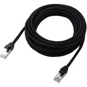 LANケーブル CAT7(カテゴリ7)準拠 5m 爪折れ防止 高耐久 メッシュ シールド構造 ブラック LD-TWSM/BK50