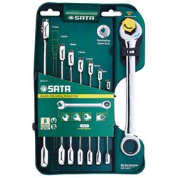 RS-08007A [8pcsコンビネーションラチェットレンチセット]