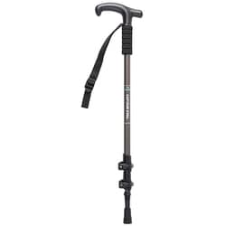 トレッキングポール トレッキングステッキ 3段 type2 レバーロック式 T型グリップ チャコールグレー FEEL BOSCO UM-2334