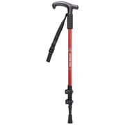 トレッキングポール トレッキングステッキ 3段 type2 レバーロック式 T型グリップ レッド FEEL BOSCO UM-2335