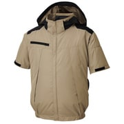 空調風神服 チタン加工半袖ブルゾン(服のみ) 1ベージュ Mサイズ KF92500