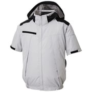 空調風神服 チタン加工半袖ブルゾン(服のみ) 6シルバー Sサイズ KF92500