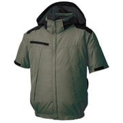 空調風神服 チタン加工半袖ブルゾン(服のみ) 7グリーン Sサイズ KF92500