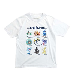 22863256 ポケットモンスター KIDS Tシャツ ポケモン パルデアポケデックス WHITE 130cm