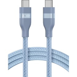 USB-C ＆ USB-C ケーブル 1.8m 240W 高耐久ナイロン ブルー A82E2N32