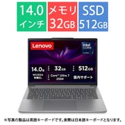 ノートパソコン/IdeaPad Slim 5i Gen10/14型/Core Ultra 7-255H/メモリ 32GB/SSD 512GB/Windows 11 Home/Microsoft 365 Basic(1年目無料)+Office Home & Business 2024/ルナグレー 83NC0006JP