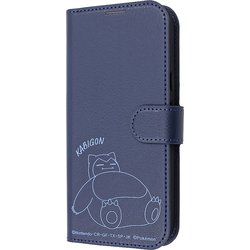 Google Pixel 9a用 ポケットモンスター 衝撃吸収 マグネットベルト シンプル 手帳型レザーケース カビゴン IJ-PGP9AELC1DN/PK68