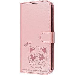 Google Pixel 9a用 ポケットモンスター 衝撃吸収 マグネットベルト シンプル 手帳型レザーケース プリン IJ-PGP9AELC1P/PK67