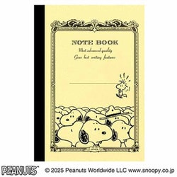 Peanuts Free Note 1974 70s スヌーピー 初期　ノート CDノート PEANUTS-2 A7 スヌーピー（イエロー） | 日本ノート