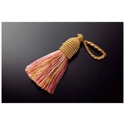 タッセルポンポン No.174 イエローベージュ×ピンク