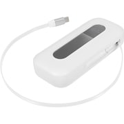 10000mAh Type-C コードリール付モバイルバッテリー ホワイト OWL-LPB10021CR-BK