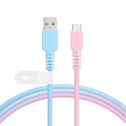 グラデーションケーブル USB-A to USB-C シュガーユニコーン MOT-SCBACG100-SU