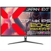 ゲーミングモニター/27型/4K(3840×2160)/IPS(AHVA)パネル/非光沢/HDR400相当/120Hz/1ms(MPRT)/HDMI×2 DP×1 USB-C×1/スピーカー内蔵/2年保証 JN-IPS27G120U-C6
