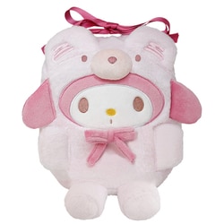 【サンリオ】 マイメロディ ぬいぐるみ レトロ 頭巾 着脱可能 当時物 サンリオ マイメロディ ぬいぐるみ 頭巾 着脱可能 平成